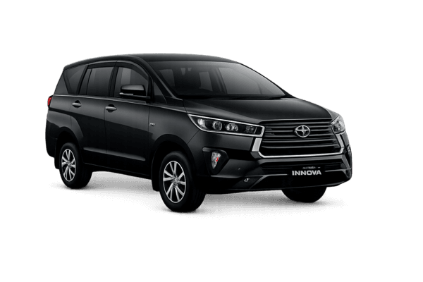Toyota Innova Reborn hitam untuk layanan sewa mobil Jakarta dengan driver profesional dari FM Rent Car