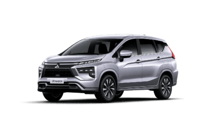 Mitsubishi Xpander putih untuk layanan sewa mobil Jakarta dengan driver profesional dari FM Rent Car