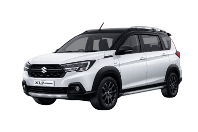 Suzuki XL7 putih dari FM Rent Car untuk layanan sewa mobil dengan supir di Jakarta