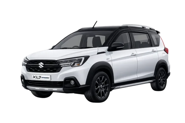 Suzuki XL7 putih dari FM Rent Car untuk layanan sewa mobil dengan supir di Jakarta